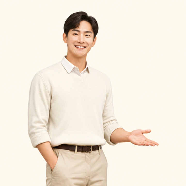 신용불량자 그랑콜레오스 장기렌트카 상담 신청을 안내하는 담당자